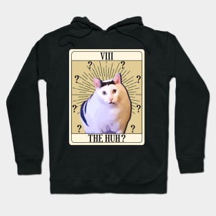 Huh Cat Chonky Ben Meme Tarot Card Hoodie